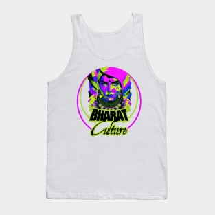 Bharat indian culture sticker style graphic illustration Tank Top